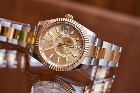 rolex sky dweller 2 tone